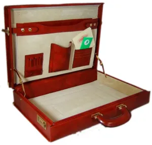 Pratesi Machiavelli Attach Case in Italian Brunelleschi Leather -  Brown
