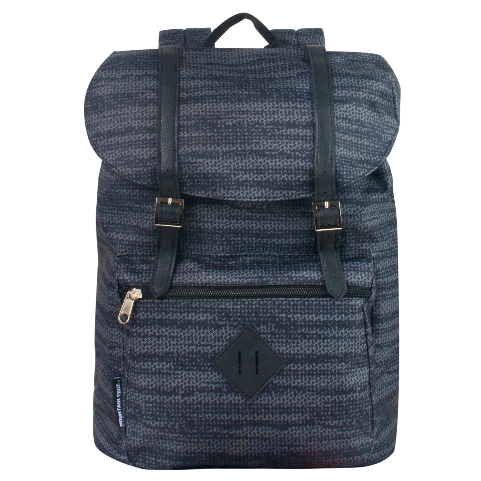 Printed Double Buckle Backpack 17-inch NoveltiesMart Wholesale