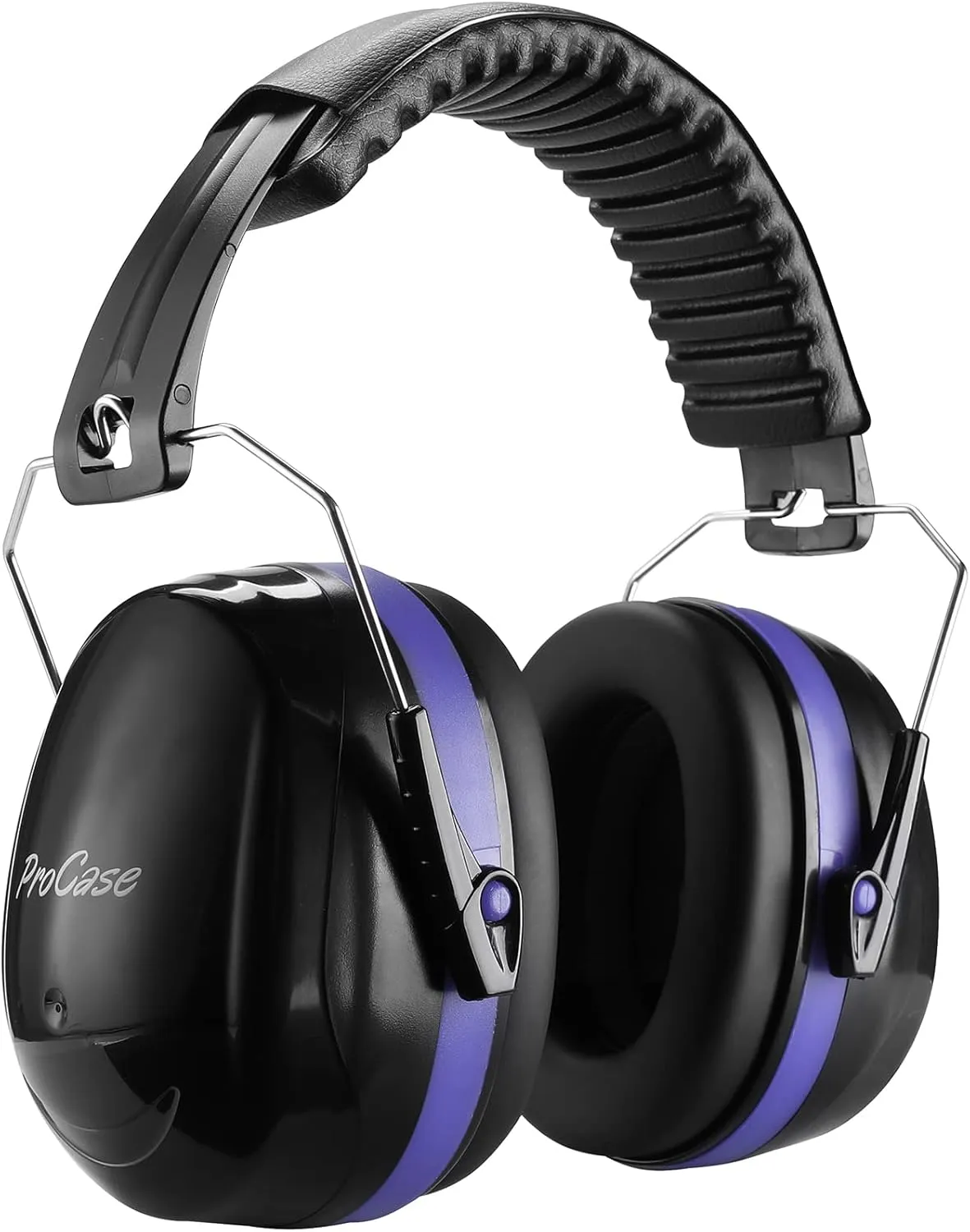 ProCase Ear Protection Earmuffs, NRR 32 dB Noise Cancelling Headphones Adults Autism, Adjustable Sound Blocking Headphones Hearing Protection Ear Muffs for Shooting Mowing Construction -Blue