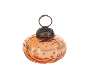 Pumpkin Mercury Glass Ornament