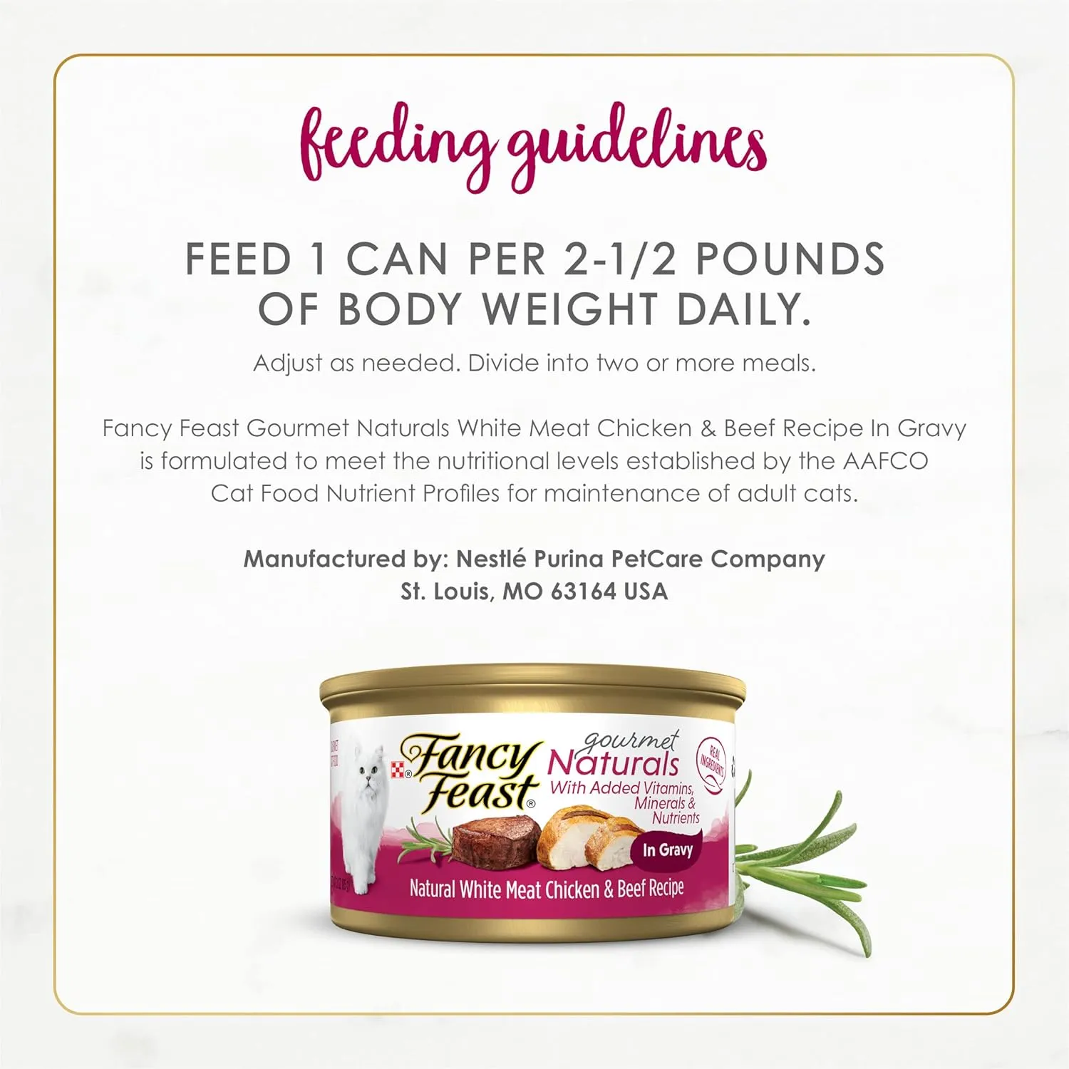 Purina Fancy Feast Gourmet Naturals White Meat Chicken & Beef Recipe Gravy Wet Cat Food, 3 oz, Case of 12, 12 X 3 OZ