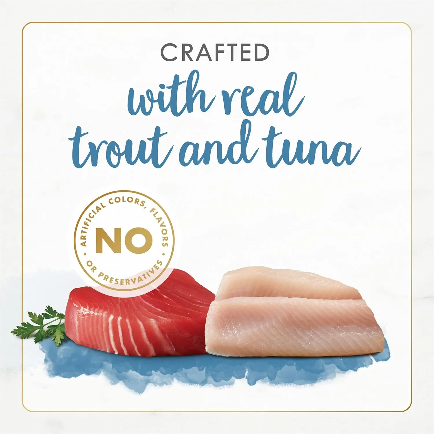 Purina Fancy Feast Grain Free Wet Cat Food Pate Gourmet Naturals Trout and Tuna Recipe - (Pack of 12) 3 oz. Cans