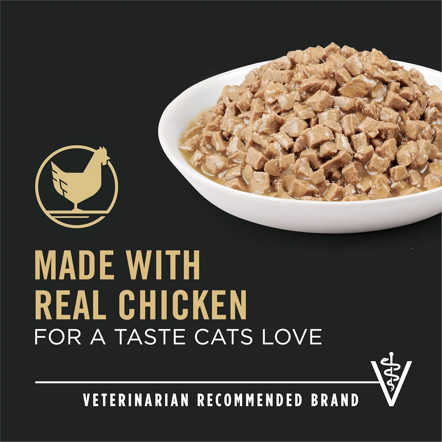 Purina Pro Plan Urinary Tract Health Chicken Entree in Gravy Cat Food - (Pack of 24) 5.5 oz. Cans