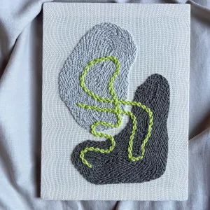 "Pebbles II" - Beginner Punch Needle Kit - Wall Art