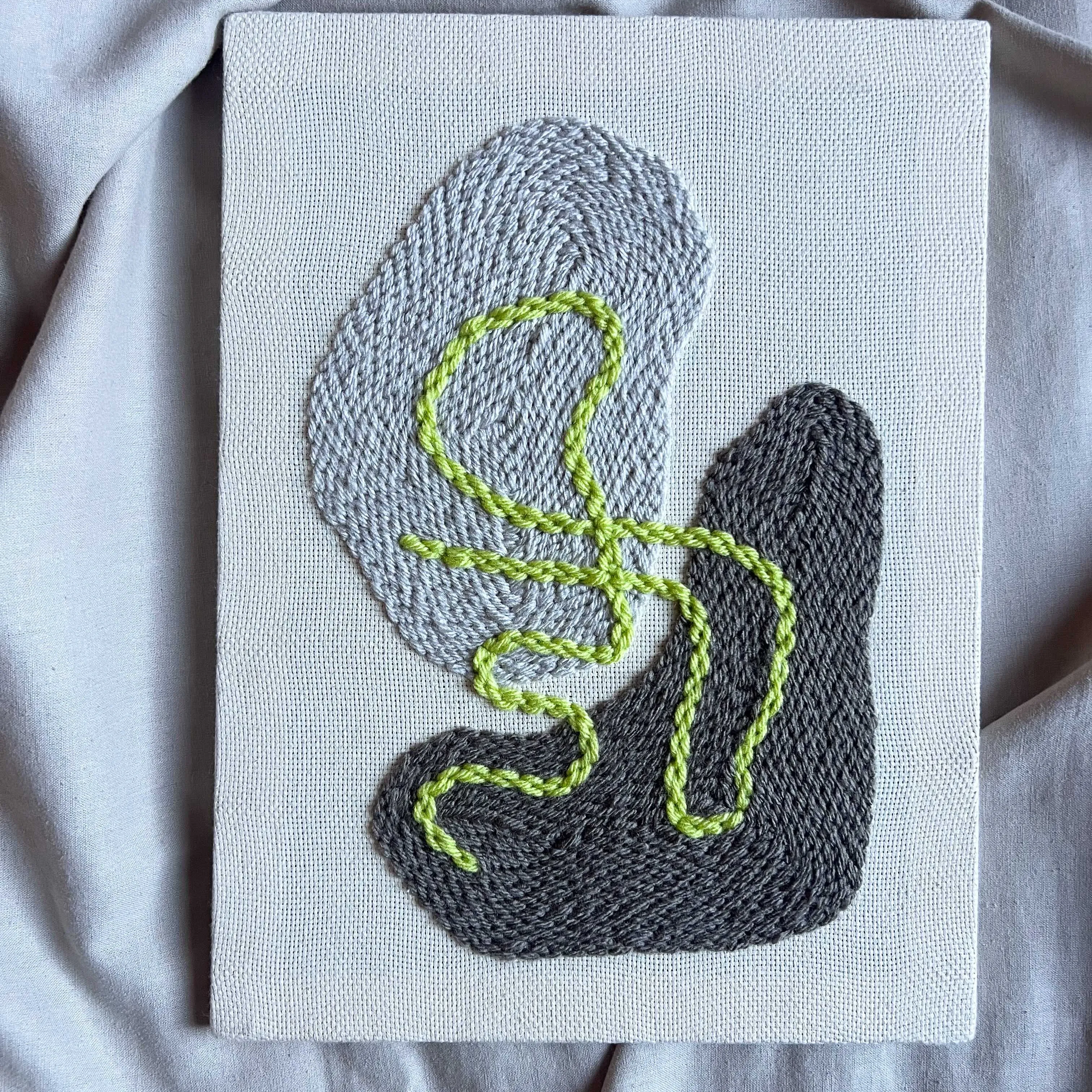 "Pebbles II" - Beginner Punch Needle Kit - Wall Art