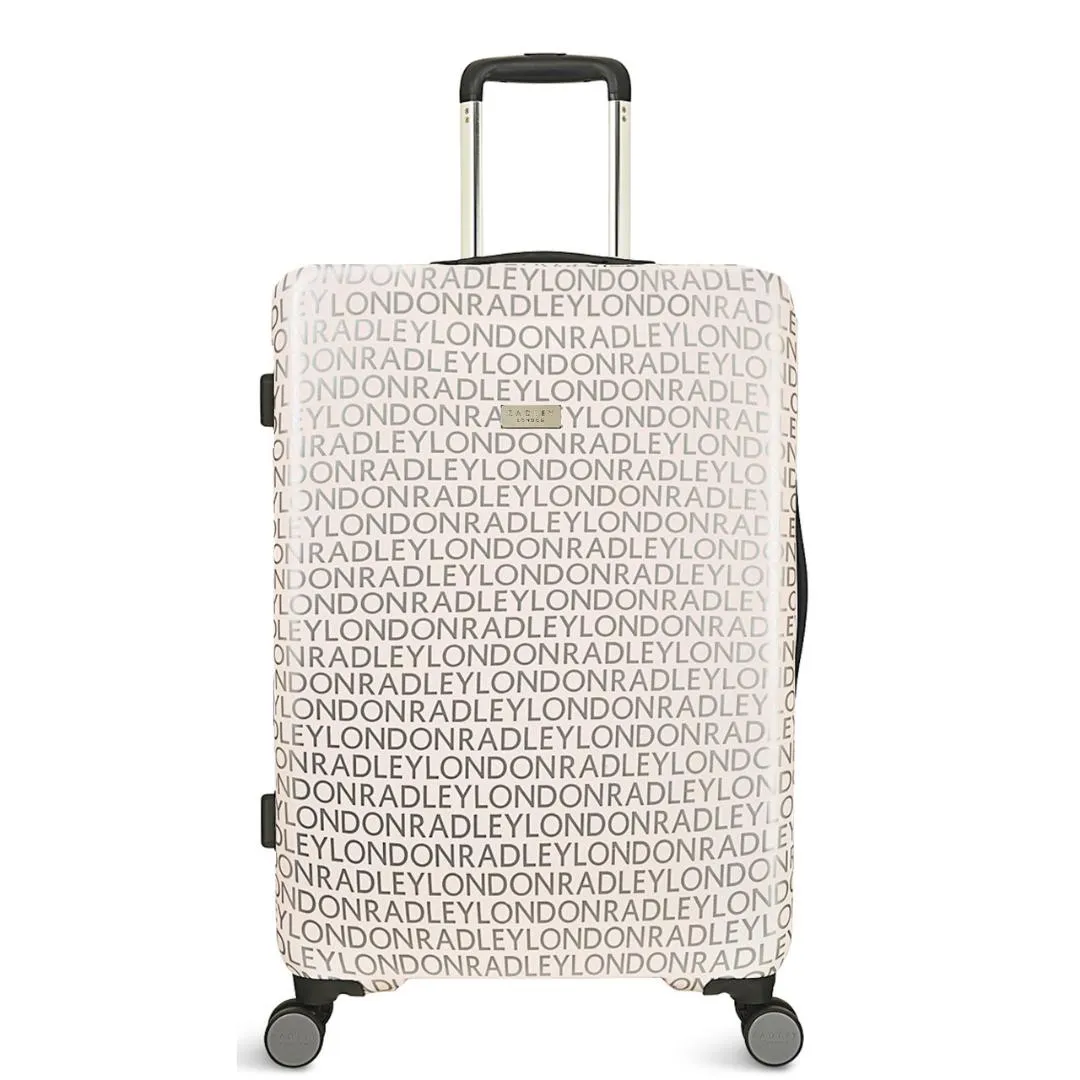 Radley Signature Logo 4 Wheel Large Suitcase 79cm - Marshmallow