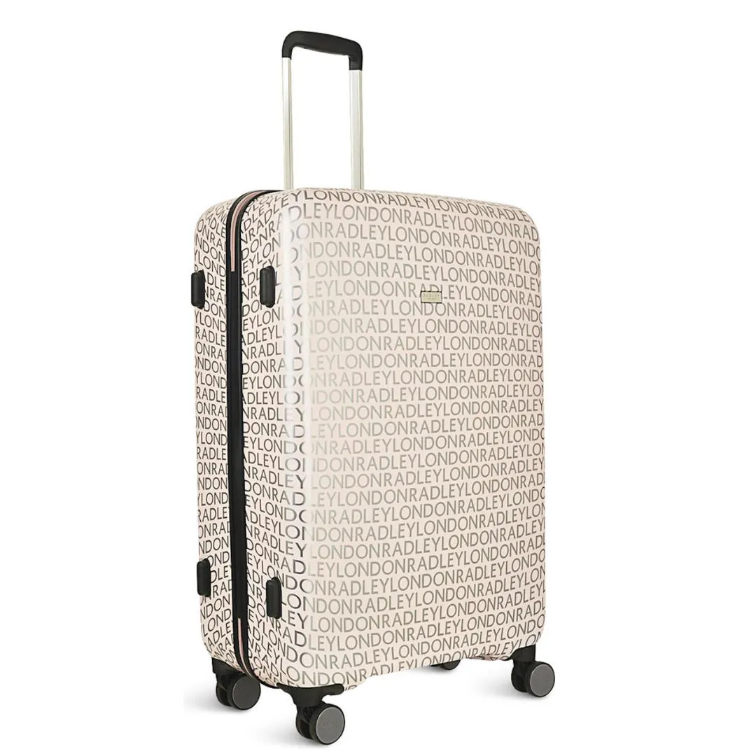 Radley Signature Logo 4 Wheel Large Suitcase 79cm - Marshmallow