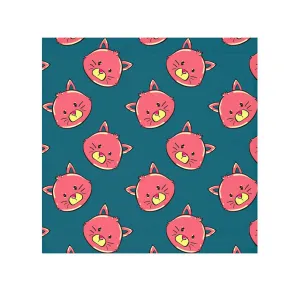 Red Cat Face Towel