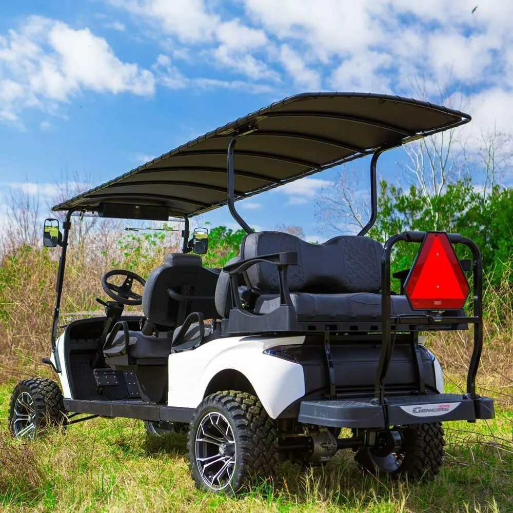 RedDot Topsail Canvas Golf Cart Sun Top Compatible with E-Z-GO TXT/T48/Freedom TXT 2001.5-Up | 120 Inch Bimini Style Top | Easy Installation | Includes Mounting Bracket and Rear Roof Support Kit
