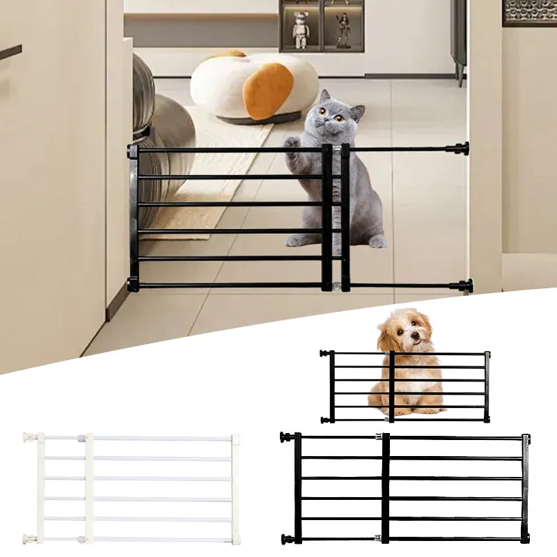 Retractable Pet Small Dog Safety Gate Baby Barrier Door Stair Fence Guard for Indoor - White
