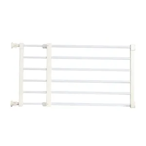 Retractable Pet Small Dog Safety Gate Baby Barrier Door Stair Fence Guard for Indoor - White