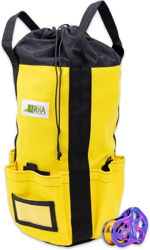 Rock-N-Rescue Arbor Rope Storage Bag 200 ft bundle w/Octavia Triple Attachment Pulley