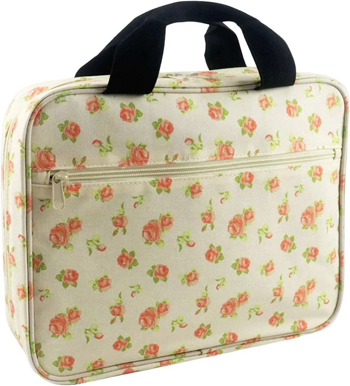 rockible Multifunctional Embroidery Project Bag Embroidery Kits Storage Bag Accessories with Multiple Pockets Pouch Container for Embroidery Hoops, Yellow Base