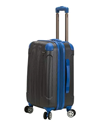 Rockland London Hardside Spinner Wheel Luggage, Two Tone Grey, Carry-On 20-Inch, London Hardside Spinner Wheel Luggage