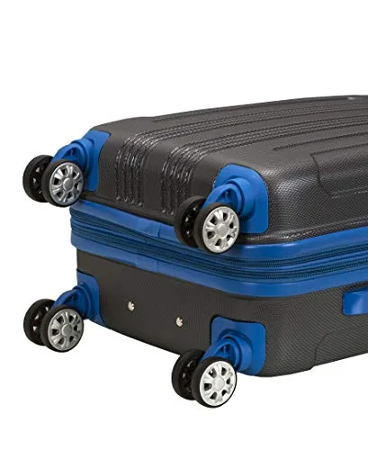 Rockland London Hardside Spinner Wheel Luggage, Two Tone Grey, Carry-On 20-Inch, London Hardside Spinner Wheel Luggage