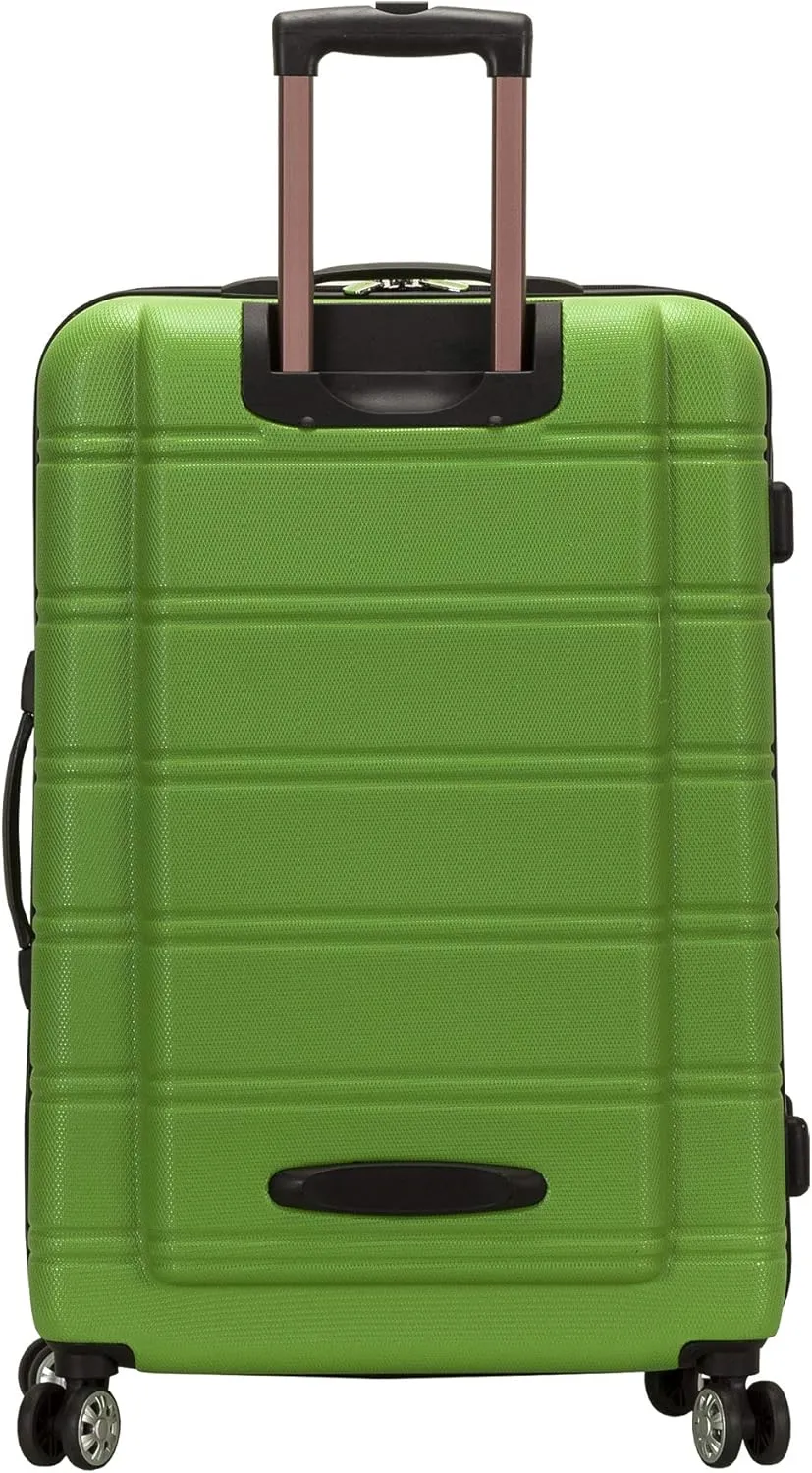 Rockland Melbourne Hardside Expandable Luggage with Spinner Wheels, Green, 3-Piece Set (20/24/28)