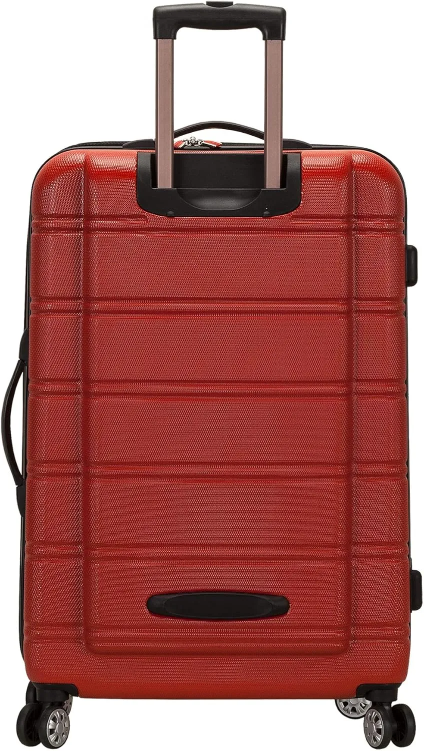 Rockland Melbourne Hardside Expandable Luggage with Spinner Wheels, RED, 3-Piece Set (20/24/28)
