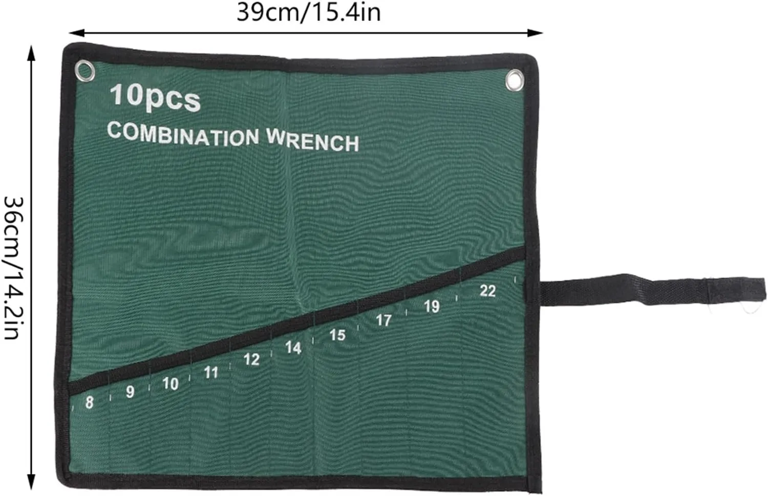 Roll Up Tools Storage Bag,8/10/14/25 Multi Pocket Canvas Spanner Plier Holder for Woodworker Handymen Craftsmen