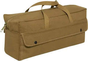 Rothco Canvas Jumbo Tool Bag With Brass Zipper, Coyote Brown