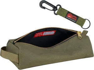 Rough Enough Small Tool Pouch Bag Canvas for Motorcycle Bike Accessories Storage Organizer with Zipper Handle Army Green