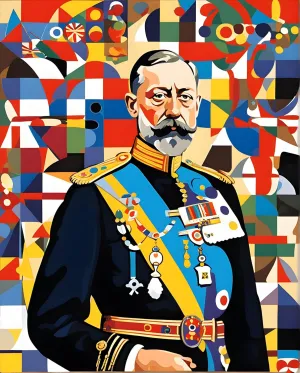 Royal Portrait PD (15) - King George V of England - Van-Go Paint-by-Number Kit 60CMx75CM no Frame