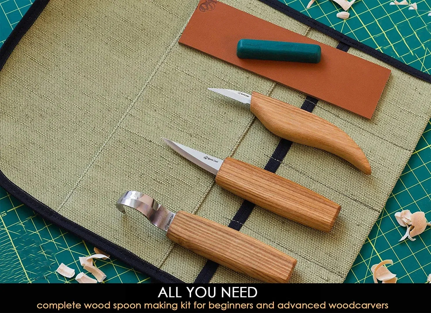 S17 - Extended Spoon and Whittle Knife Set