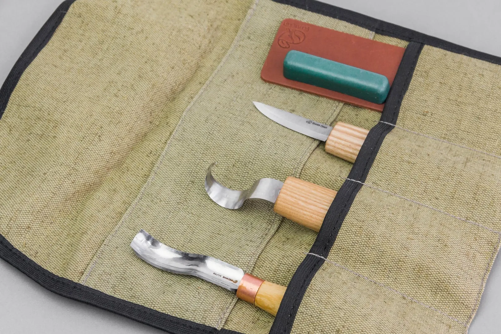 S38 - Spoon Carving Kit Wood Carving Tools with Leather Strop
