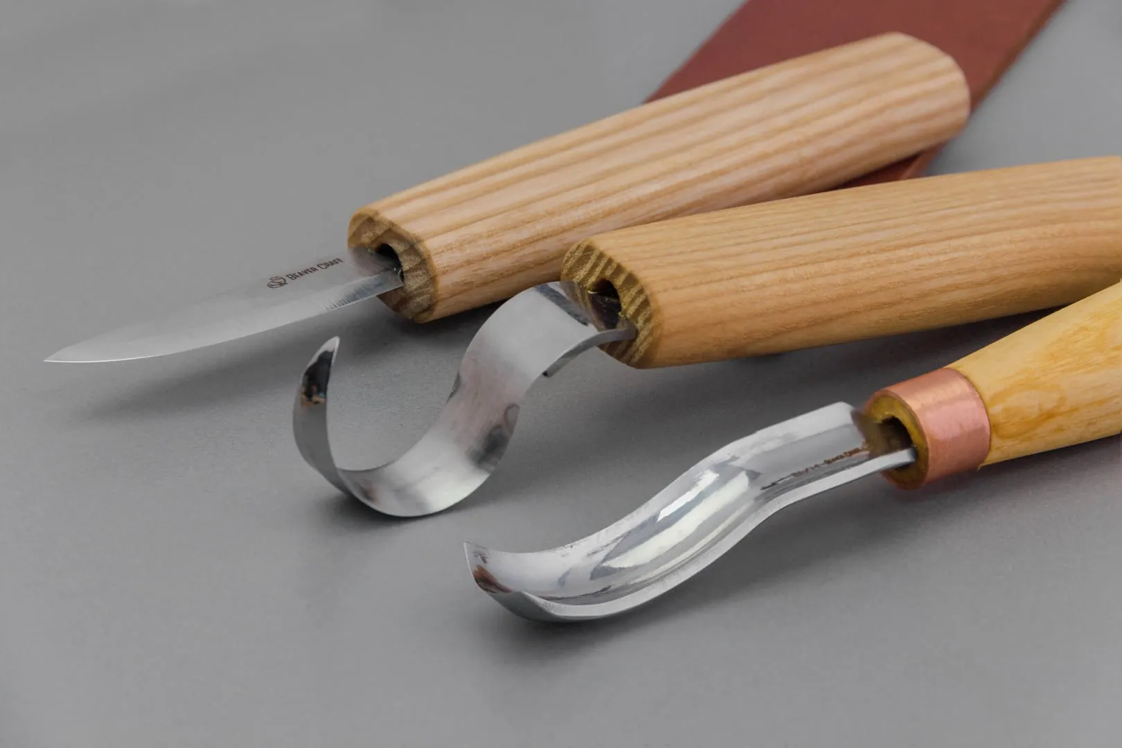 S38 - Spoon Carving Kit Wood Carving Tools with Leather Strop