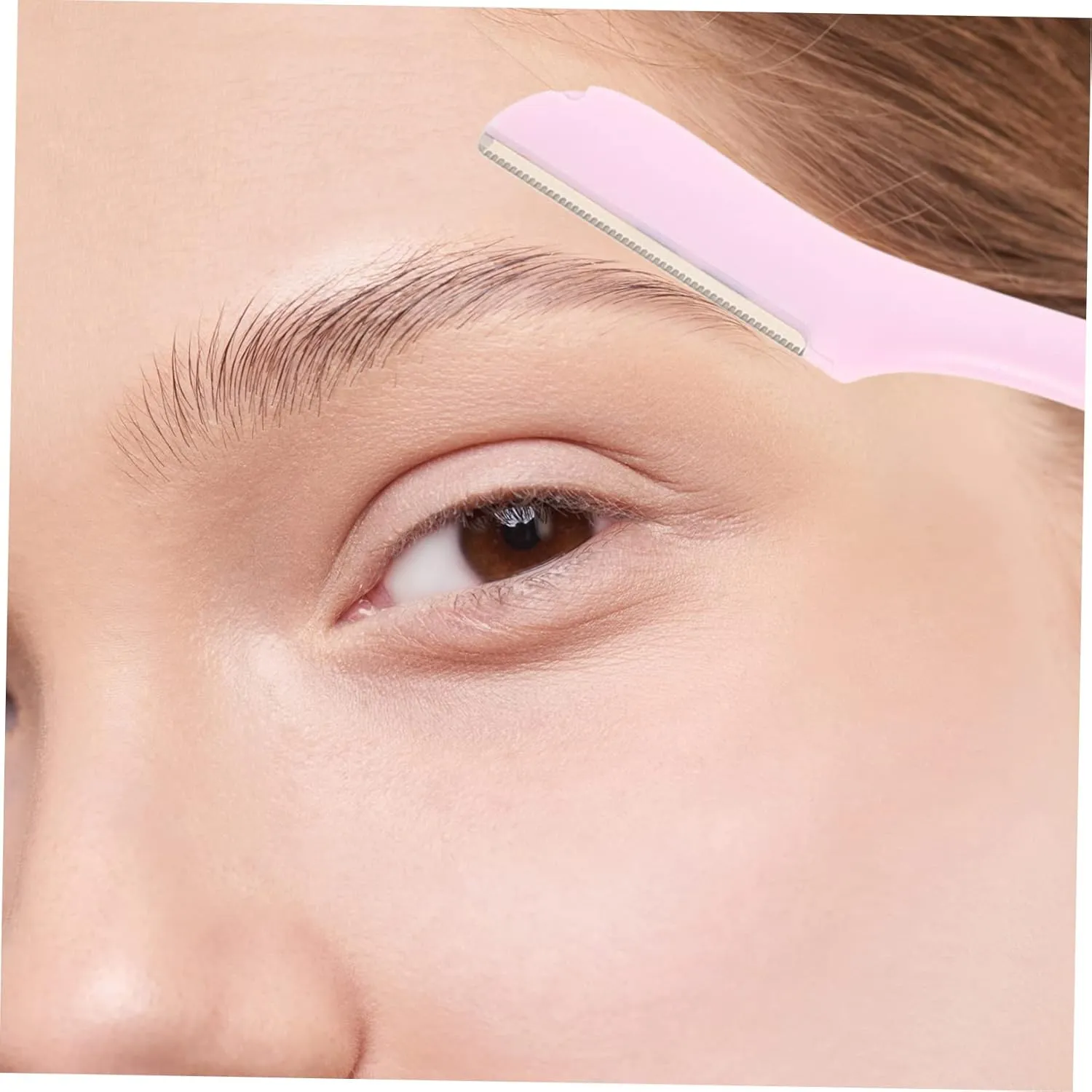 SAFIGLE 3sets Eyebrow Hair Trimmer Razor Safe Plastic Compact for Travel Gentle on Skin Women's Grooming 4pcs*3