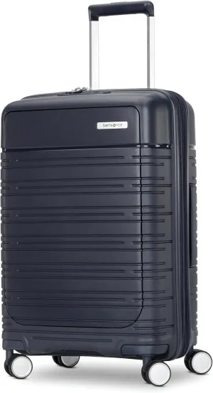 Samsonite Elevation Plus - Carry-On Hardside Luggage with QuickEntry™ Front Compartment - Scratch Resistant Polypropylene Shell, AirTag Holder, TSA Lock, Airline Approved - Midnight Blue