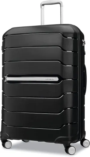 Samsonite Freeform 28-Inch Large Luggage with Dual 360° Spinner Wheels - Checked Suitcase - TSA Lock, Airline-Approved - Lightweight Durable Polypropylene Expandable Hardshell - Black