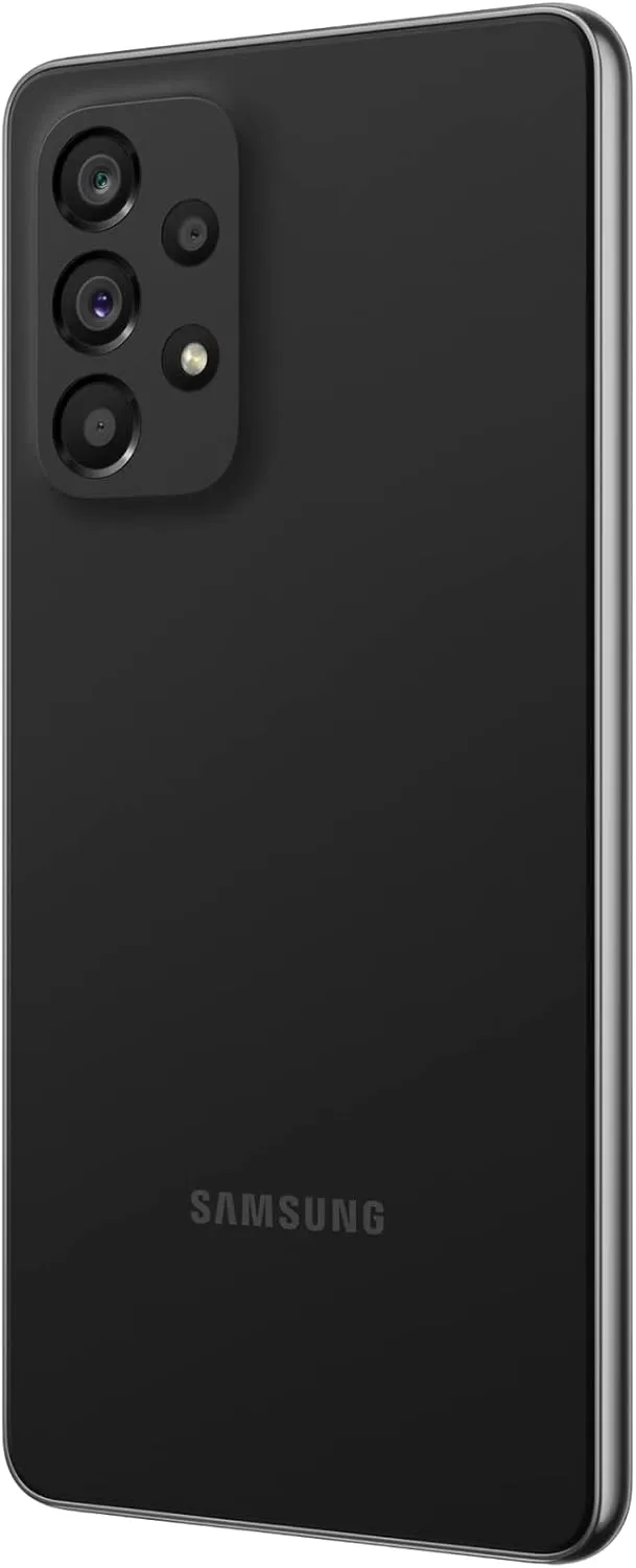 SAMSUNG Galaxy A53 5G (SM-A536E/DS) Dual SIM,128 GB 6GB RAM, Factory Unlocked GSM, International Version - No Warranty - (Awesome Black)