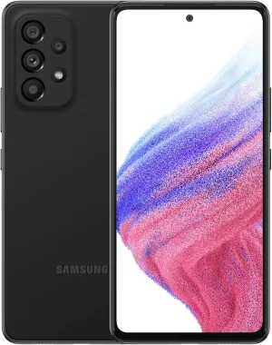 SAMSUNG Galaxy A53 5G (SM-A536E/DS) Dual SIM,128 GB 6GB RAM, Factory Unlocked GSM, International Version - No Warranty - (Awesome Black)