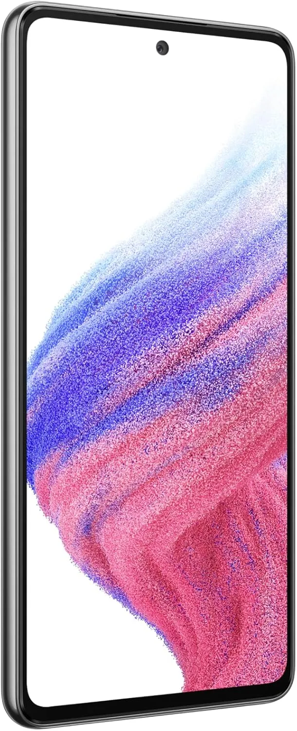 SAMSUNG Galaxy A53 5G (SM-A536E/DS) Dual SIM,128 GB 6GB RAM, Factory Unlocked GSM, International Version - No Warranty - (Awesome Black)