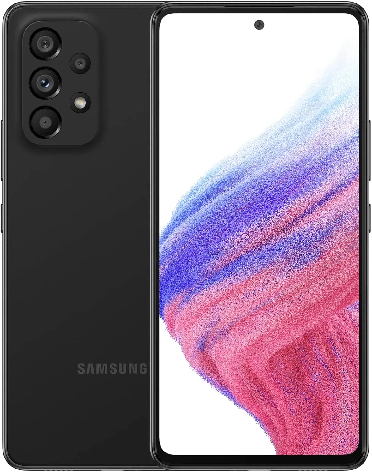 SAMSUNG Galaxy A53 5G (SM-A536E/DS) Dual SIM,128 GB 6GB RAM, Factory Unlocked GSM, International Version - No Warranty - (Awesome Black)