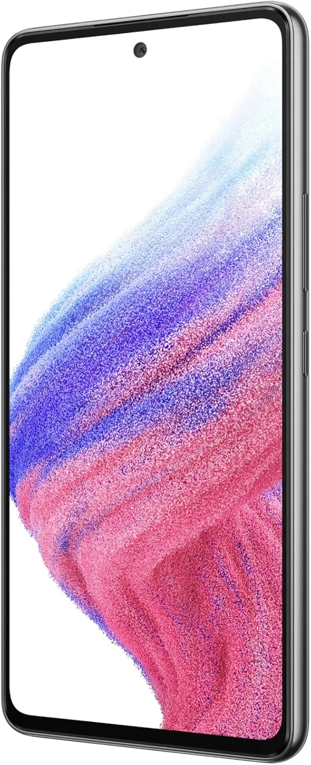 SAMSUNG Galaxy A53 5G (SM-A536E/DS) Dual SIM,128 GB 6GB RAM, Factory Unlocked GSM, International Version - No Warranty - (Awesome Black)