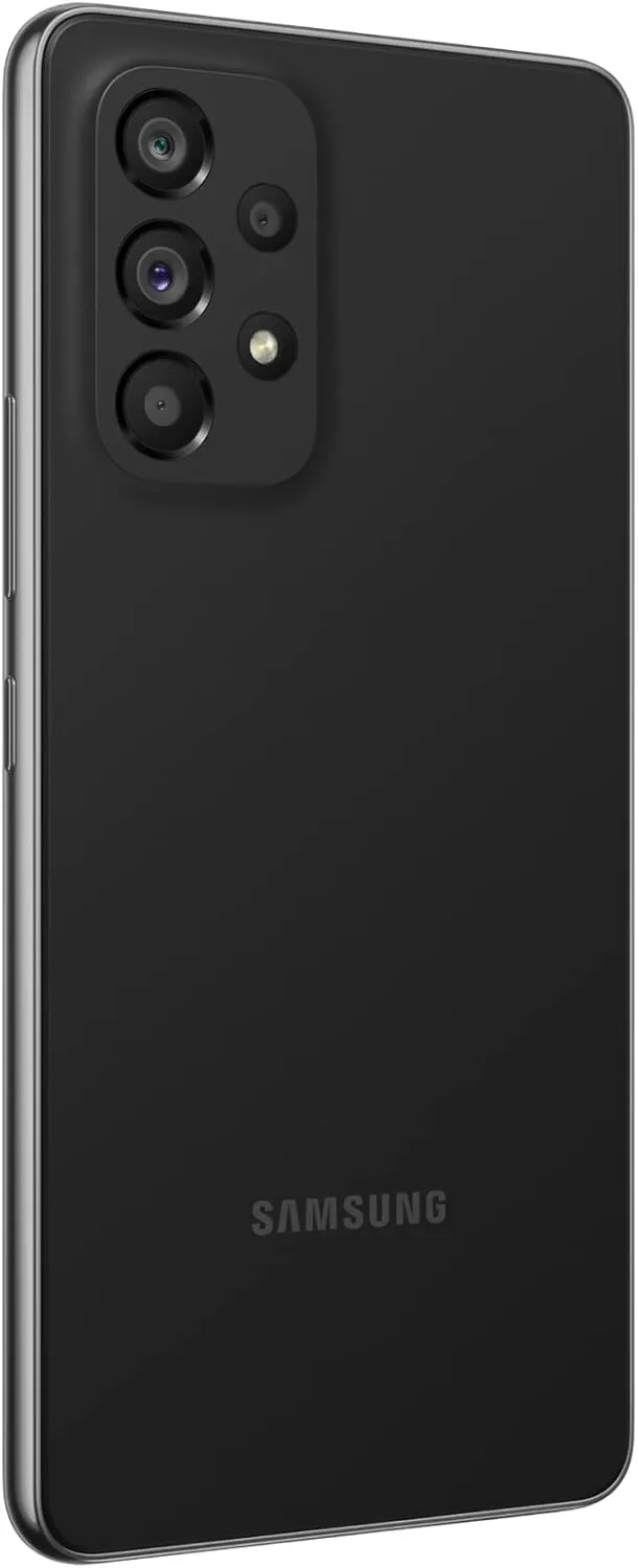 SAMSUNG Galaxy A53 5G (SM-A536E/DS) Dual SIM,128 GB 6GB RAM, Factory Unlocked GSM, International Version - No Warranty - (Awesome Black)