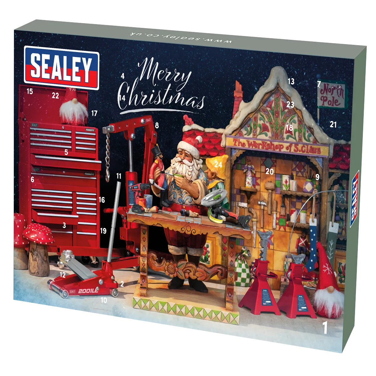 Sealey Ratchet, Screwdriver, Hex Key & Bit Set 35pc Advent Calendar