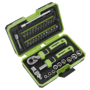Sealey Siegen Socket & Bit Set 1/4"Sq Drive 38pc