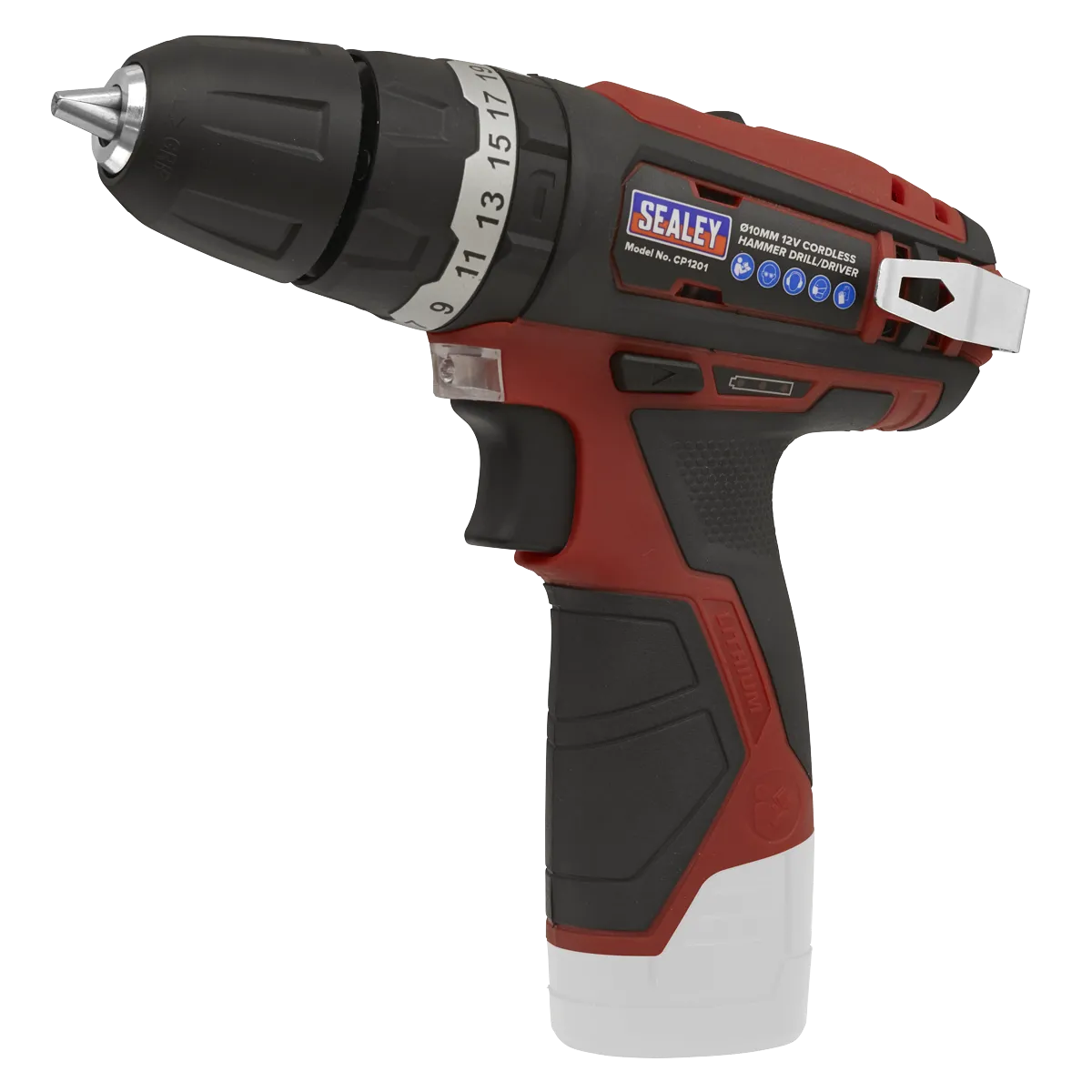 Sealey SV12 Series 10mm Cordless Combi Drill 12V