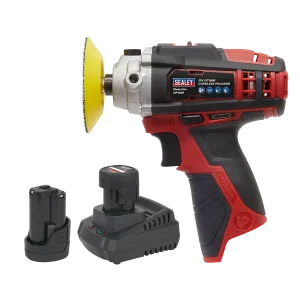 Sealey SV12 Series 71mm Cordless Polisher Kit 12V 1.5Ah - 2 Batteries