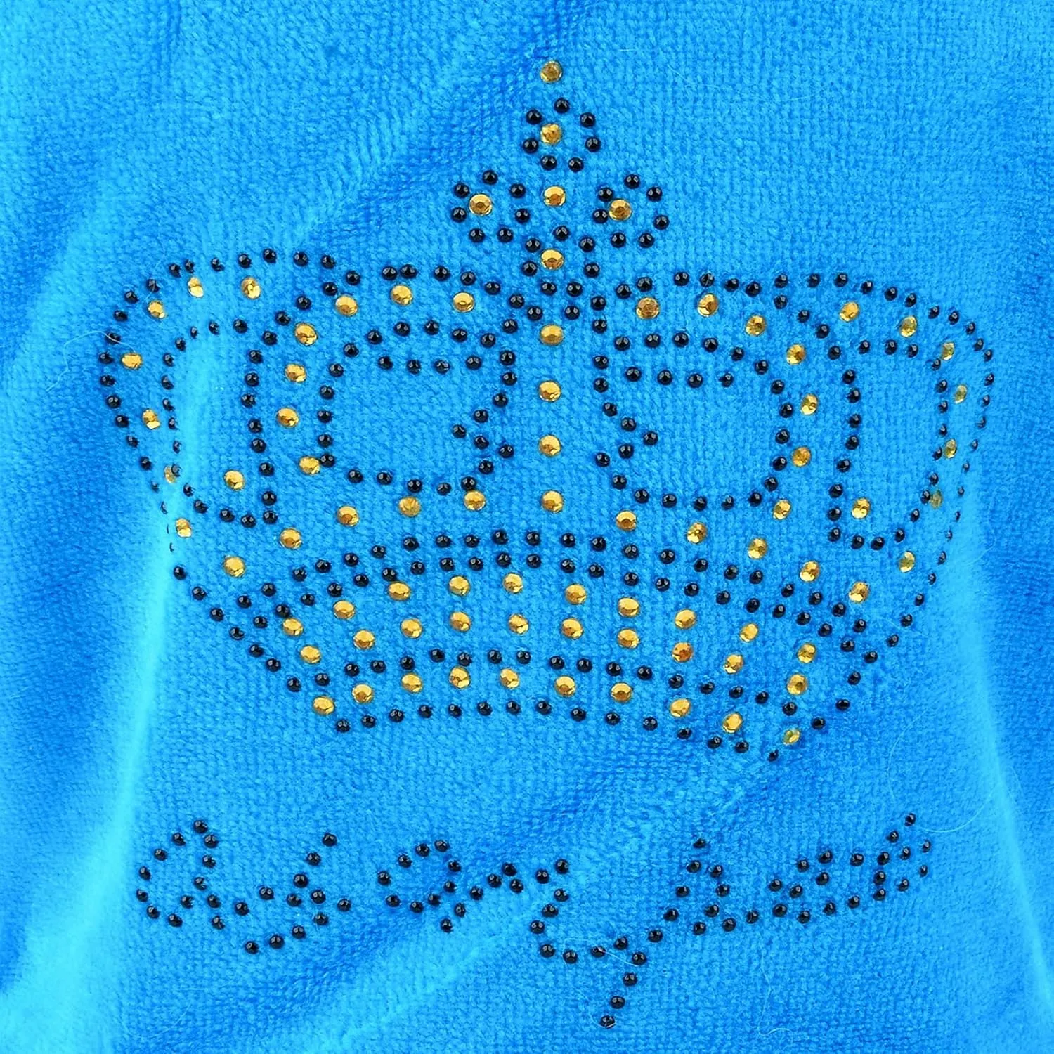 SEIMAI Dog Hoodies Jumpsuit for Small Dog Cat Puppy Rhinestone Crown Soft Velvet Autumn Winter Hooded Pajamas Tracksuit Outfits Sportswear Jacket with Hat Training Outdoor Blue L