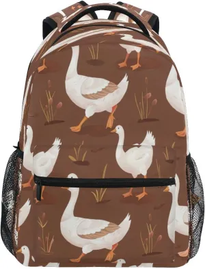 senya Pastoral Gooses Backpack School Bag Travel Daypack for Boys Girls