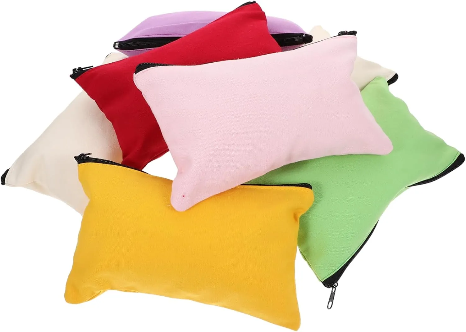 Sets Wide Tool Bag Canvas Storage Pouch Portable Jewelry Storage Bag Small Tool Organizer Zipper Pcs