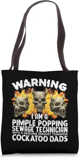 Sewage Technician Funny Oddly Specific Targeted Satire Weird Tote Bag
