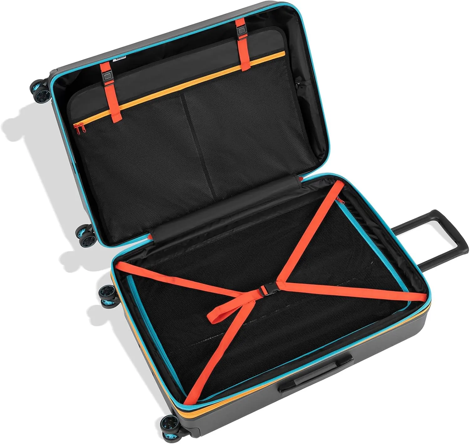 Sherpani Meridian Nesting Luggage Set, 2 Piece Rolling Luggage Set, Travel Durable Lightweight Luggage, Hardside Suitcase with Spinner Wheels, 22 Inch and 29 Inch (Chromatic)