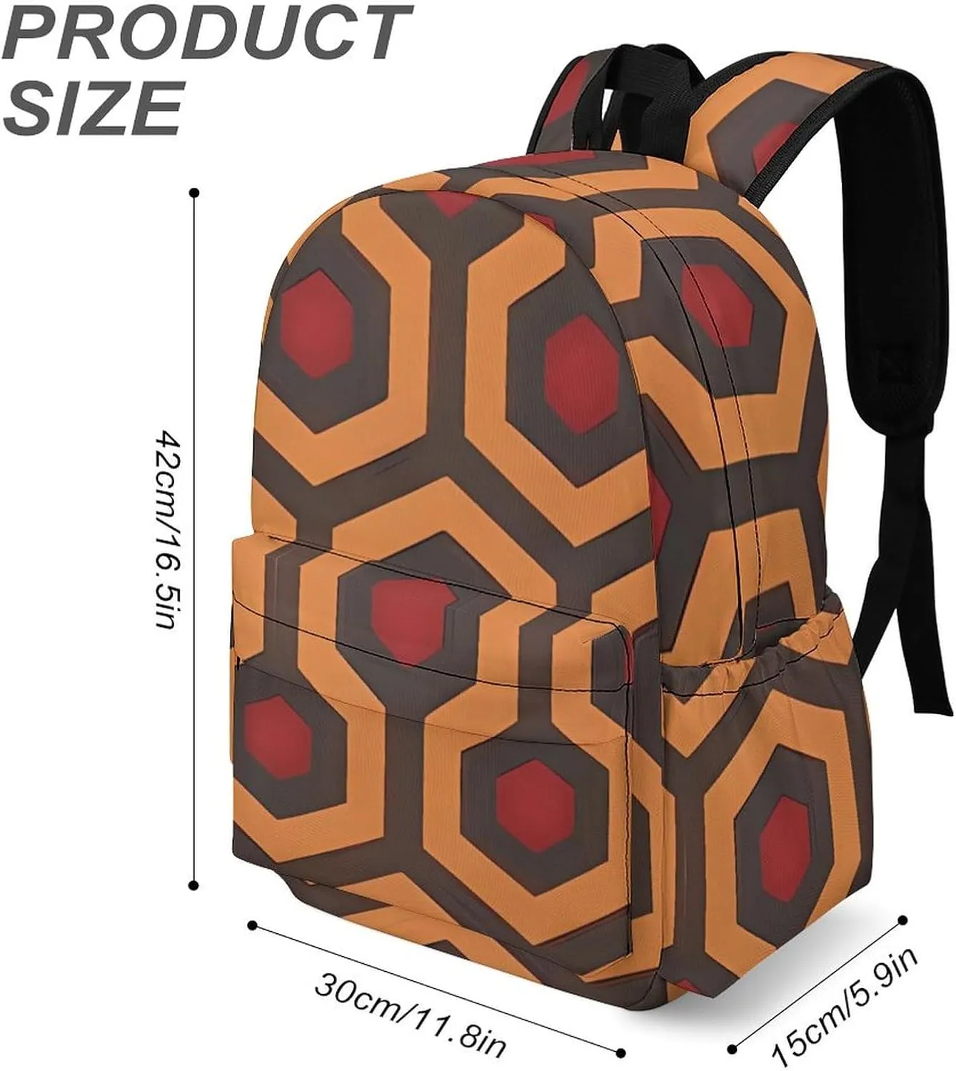 Shining Overlook Print Laptop Backpacks Casual Shoulder Bag Travel Daypack Fashion for Men Women