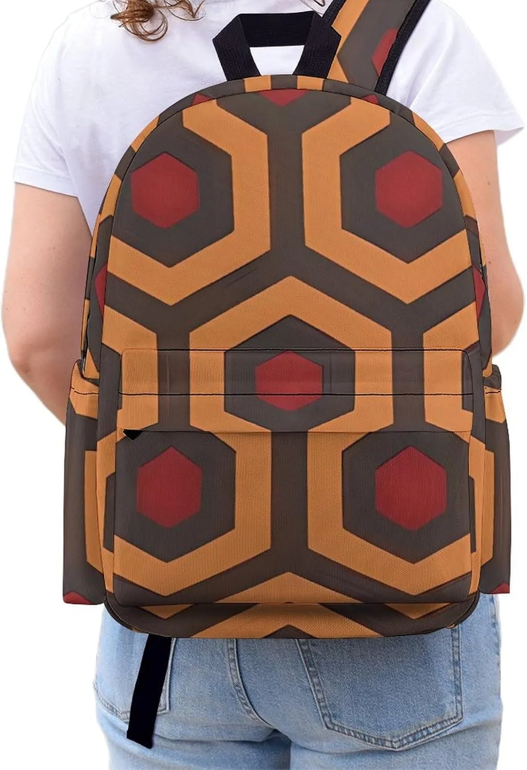 Shining Overlook Print Laptop Backpacks Casual Shoulder Bag Travel Daypack Fashion for Men Women