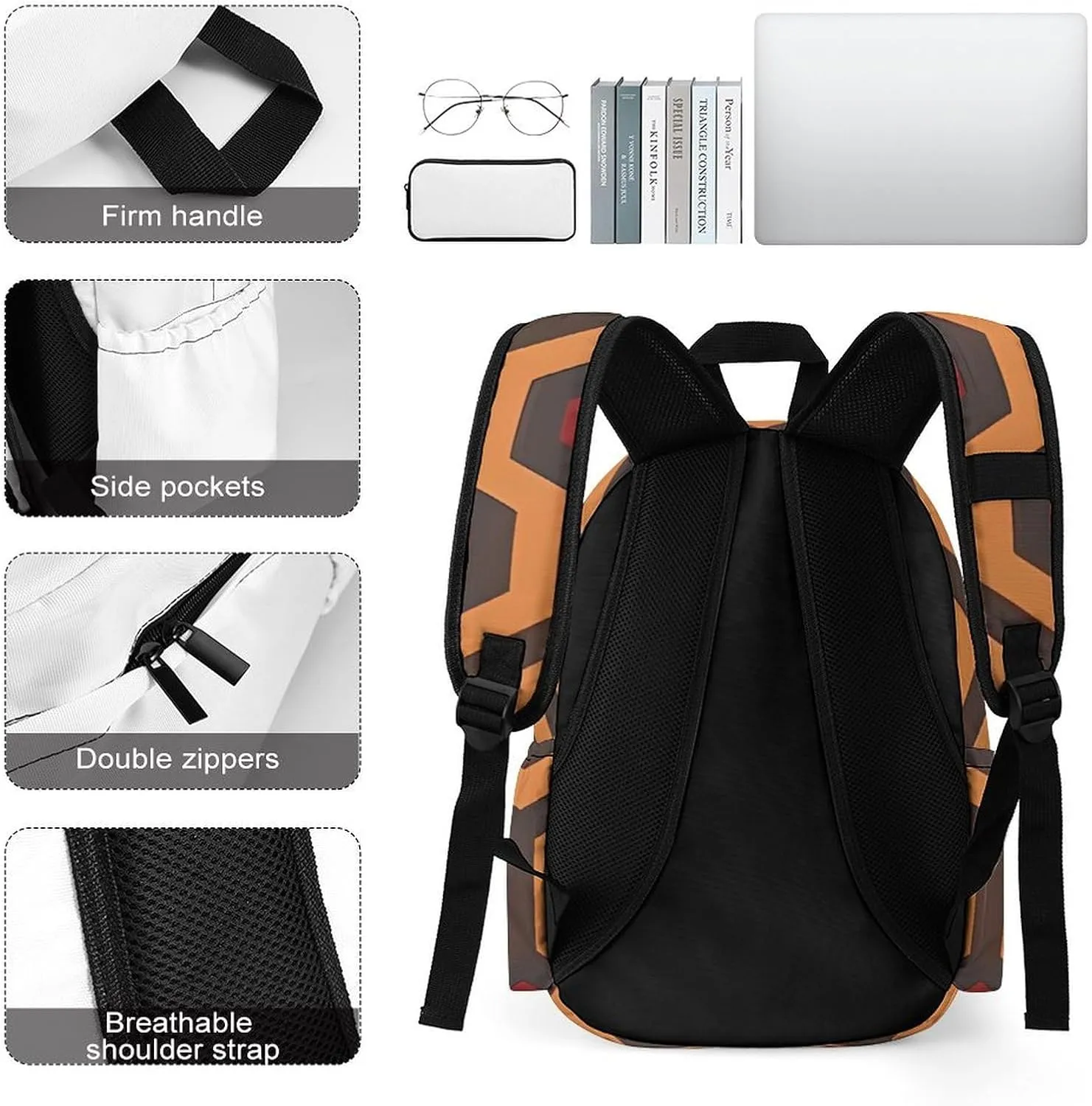 Shining Overlook Print Laptop Backpacks Casual Shoulder Bag Travel Daypack Fashion for Men Women