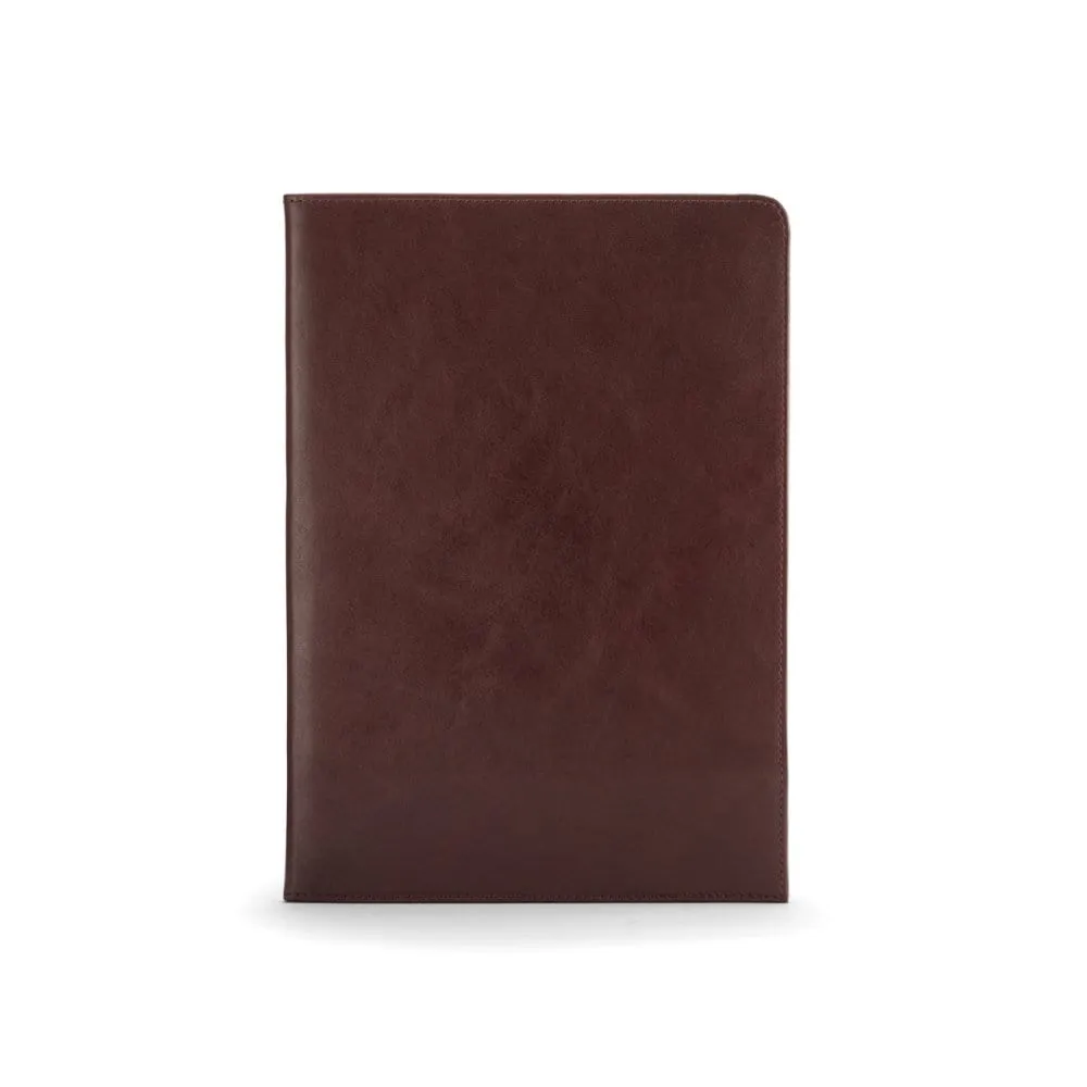Simple Leather Document Folder - Dark Tan